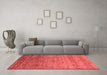 Industrial Red Washable Rugs