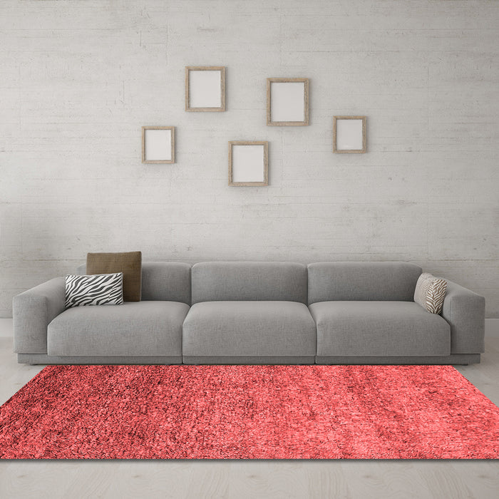 Industrial Red Washable Rugs