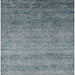 Square Mid-Century Modern Marble Blue Oriental Rug, urb1783