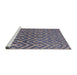 Sideview of Machine Washable Industrial Modern Purple Navy Blue Rug, wshurb1784