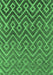 Machine Washable Oriental Emerald Green Industrial Area Rugs, wshurb1784emgrn