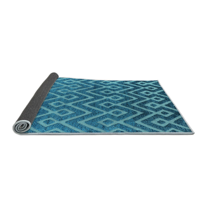 Sideview of Oriental Light Blue Industrial Rug, urb1784lblu