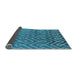Sideview of Oriental Light Blue Industrial Rug, urb1784lblu