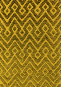 Oriental Yellow Industrial Rug, urb1784yw