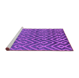 Sideview of Machine Washable Oriental Purple Industrial Area Rugs, wshurb1784pur