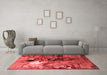 Industrial Red Washable Rugs