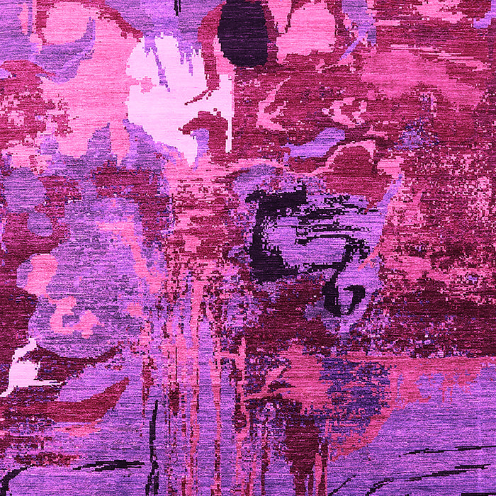 Machine Washable Oriental Pink Industrial Rug, wshurb1785pnk