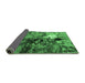 Sideview of Oriental Emerald Green Industrial Rug, urb1785emgrn