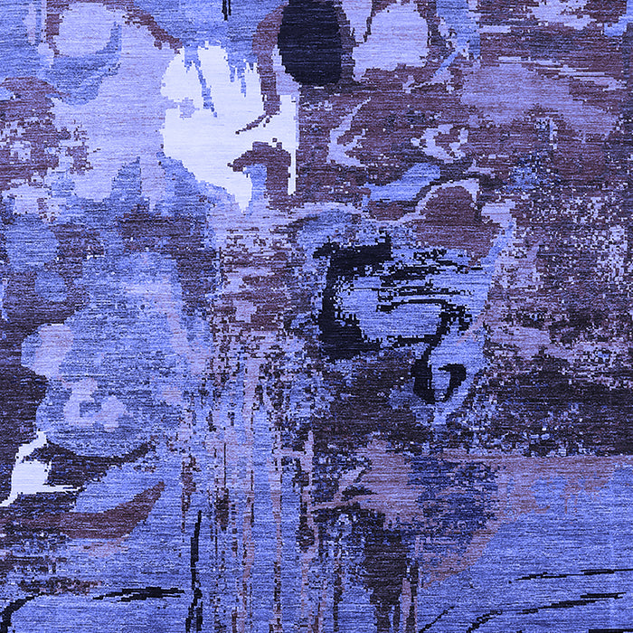 Oriental Blue Industrial Rug, urb1785blu