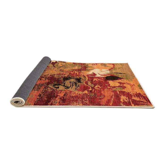 Sideview of Oriental Orange Industrial Rug, urb1785org
