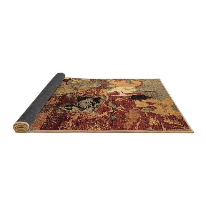 Sideview of Oriental Brown Industrial Rug, urb1785brn