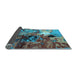 Sideview of Oriental Light Blue Industrial Rug, urb1785lblu