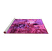 Sideview of Machine Washable Oriental Pink Industrial Rug, wshurb1785pnk