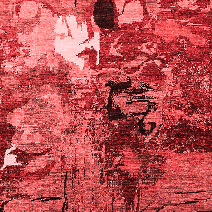 Machine Washable Oriental Red Industrial Rug, wshurb1785red