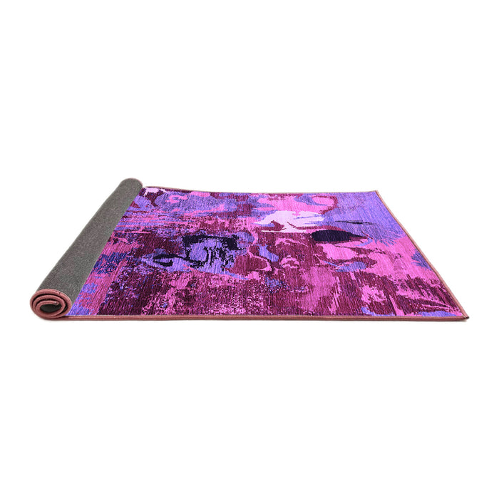 Sideview of Oriental Purple Industrial Rug, urb1785pur