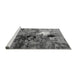 Sideview of Machine Washable Oriental Gray Industrial Rug, wshurb1785gry