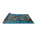 Sideview of Oriental Light Blue Industrial Rug, urb1786lblu