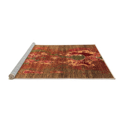 Sideview of Machine Washable Oriental Orange Industrial Area Rugs, wshurb1786org