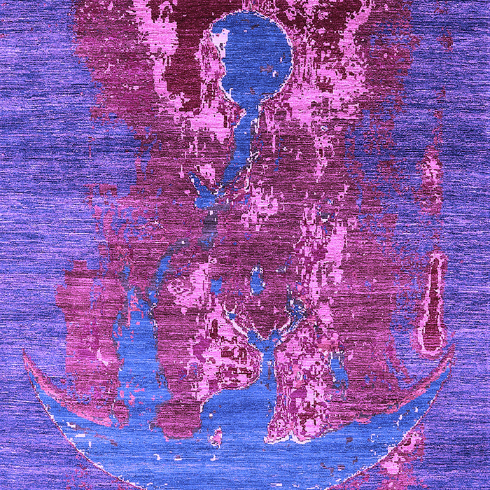 Machine Washable Oriental Purple Industrial Area Rugs, wshurb1786pur