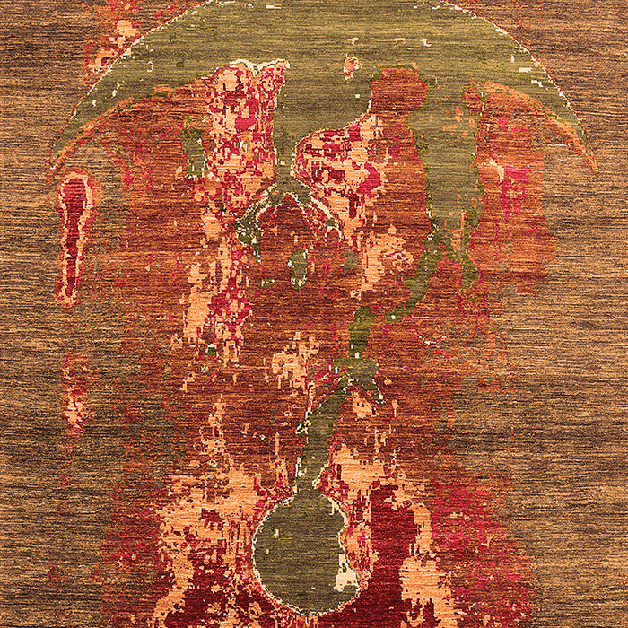 Oriental Orange Industrial Rug, urb1786org