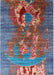 Mid-Century Modern Columbia Blue Oriental Rug, urb1786