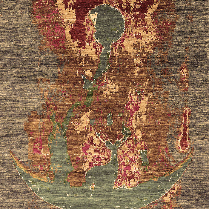 Oriental Brown Industrial Rug, urb1786brn