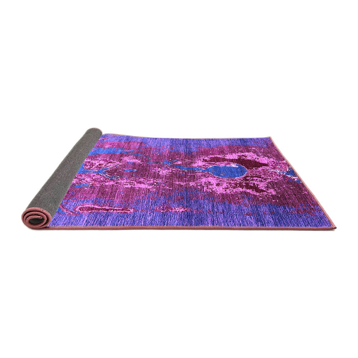 Sideview of Oriental Purple Industrial Rug, urb1786pur