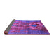 Sideview of Oriental Purple Industrial Rug, urb1786pur