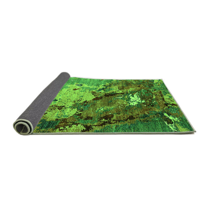 Sideview of Oriental Green Industrial Rug, urb1787grn