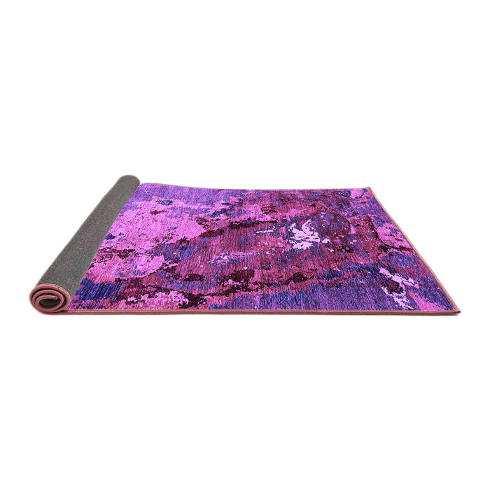 Sideview of Oriental Purple Industrial Rug, urb1787pur