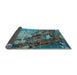 Sideview of Oriental Light Blue Industrial Rug, urb1787lblu