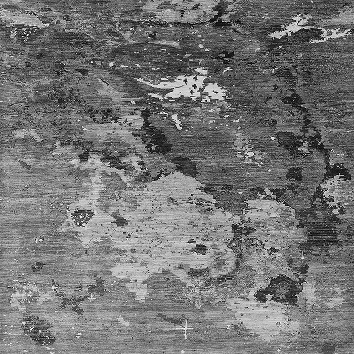 Square Machine Washable Oriental Gray Industrial Rug, wshurb1787gry