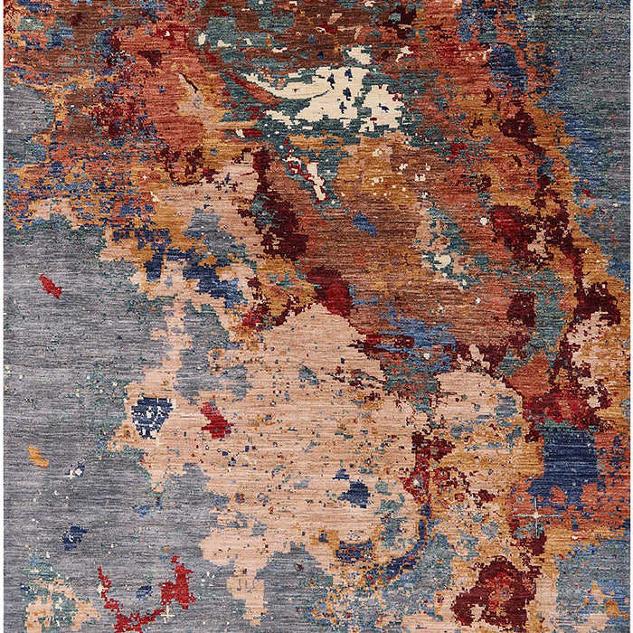 Mid-Century Modern Chestnut Brown Oriental Rug, urb1787