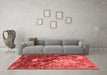 Industrial Red Washable Rugs