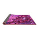 Sideview of Oriental Pink Industrial Rug, urb1787pnk