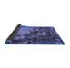 Sideview of Oriental Blue Industrial Rug, urb1787blu