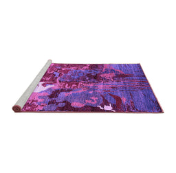 Sideview of Machine Washable Oriental Purple Industrial Area Rugs, wshurb1788pur