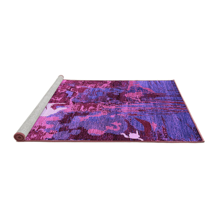Sideview of Machine Washable Oriental Purple Industrial Area Rugs, wshurb1788pur
