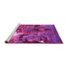 Sideview of Machine Washable Oriental Pink Industrial Rug, wshurb1788pnk