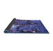 Sideview of Oriental Blue Industrial Rug, urb1788blu