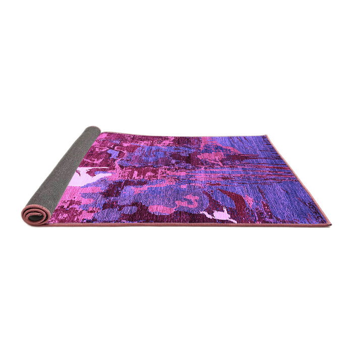 Sideview of Oriental Purple Industrial Rug, urb1788pur