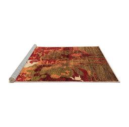 Sideview of Machine Washable Oriental Orange Industrial Area Rugs, wshurb1788org