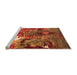 Sideview of Machine Washable Oriental Orange Industrial Area Rugs, wshurb1788org