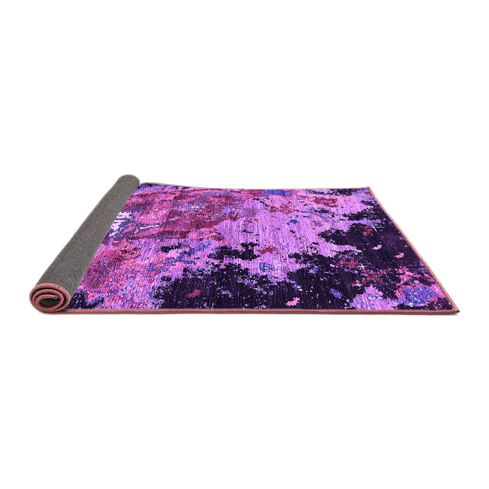 Sideview of Oriental Purple Industrial Rug, urb1789pur
