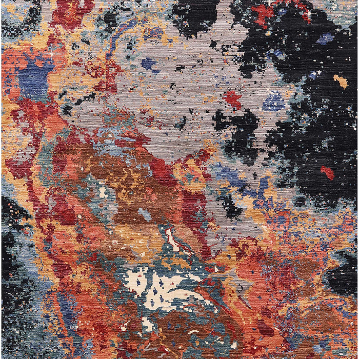 Machine Washable Industrial Modern Rosy Pink Rug, wshurb1789