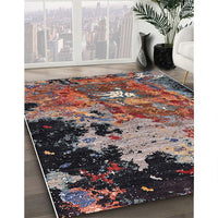 Mid-Century Modern Pink Oriental Rug, urb1789