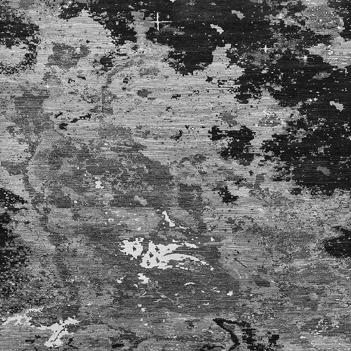 Square Oriental Gray Industrial Rug, urb1789gry