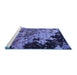 Sideview of Machine Washable Oriental Blue Industrial Rug, wshurb1789blu