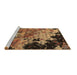 Sideview of Machine Washable Oriental Brown Industrial Rug, wshurb1789brn