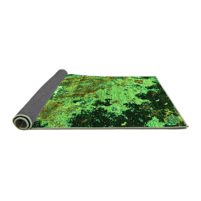 Sideview of Oriental Green Industrial Rug, urb1789grn